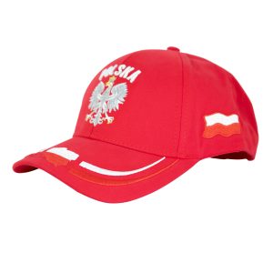 Casquette mixte blanche rouge
