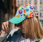 Casquette femme Lowicz vert d'eau