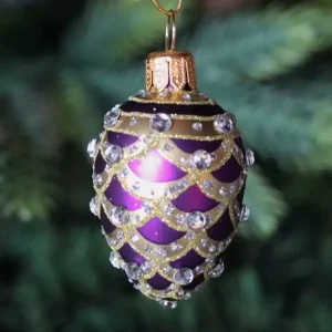 Oeufs – Mini oeuf – pomme de pin violet