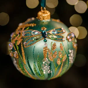 Boule en verre avec libellule