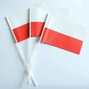 Drapeau en papier Pologne