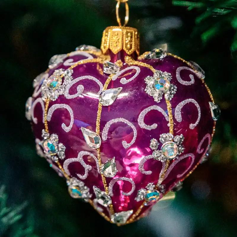 Coeur de cristaux violets – Image 3