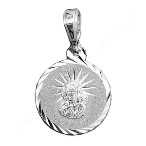 Médaille ronde de Notre Dame de CZĘSTOCHOWA