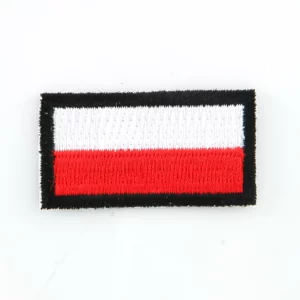 Patch drapeau polonais brodé : un symbole de fierté et de patriotisme.