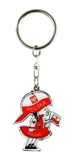 Porte-clé fille POLSKA : un accessoire mignon pour afficher la fierté polonaise