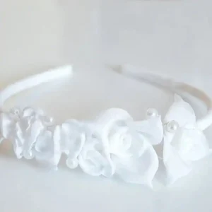 Serre-Tête de communion blanc